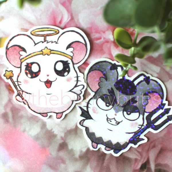 Hamtaro Ham-Ham Heartbreak Harmony and Spat Sticker Set