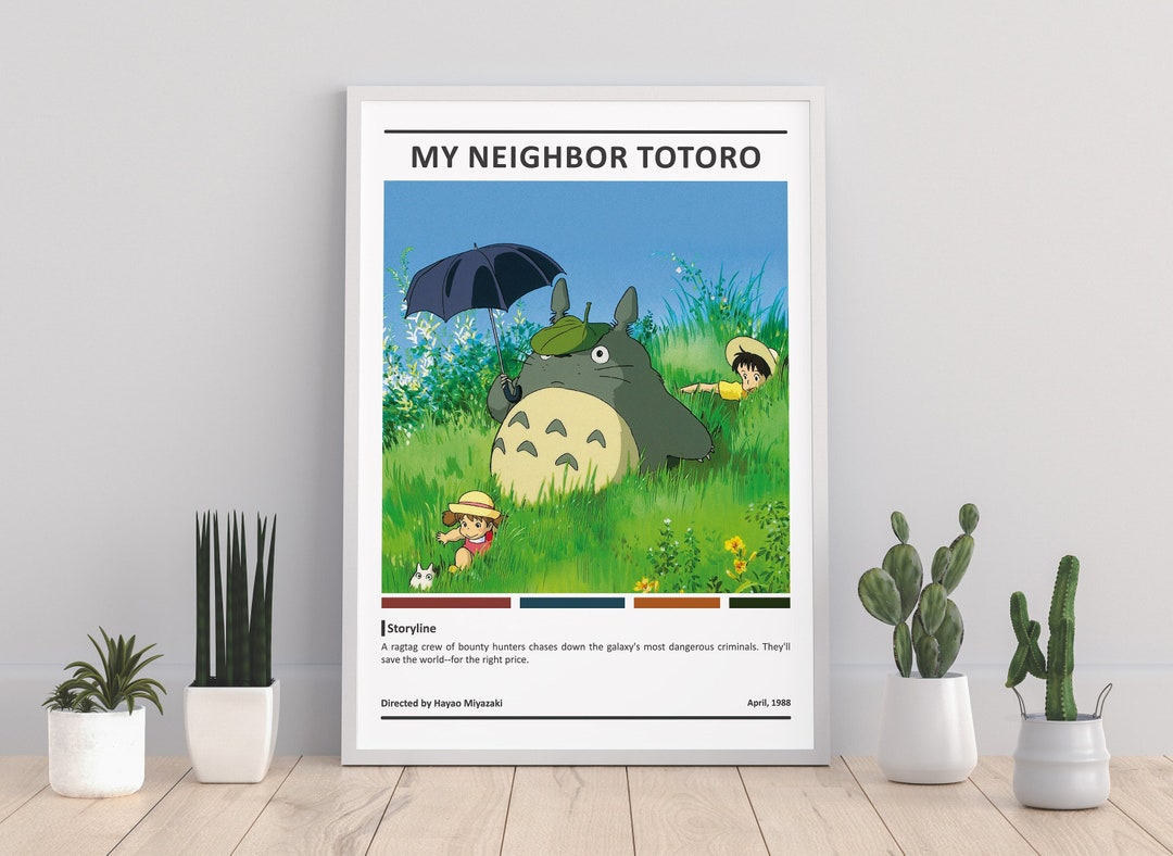 Studio Ghibli My Neighbor Totoro Poster Anime Cute Gifts for Etsy Studio Ghibli My Neighbor Totoro Poster Anime Cute Gifts for Etsy
