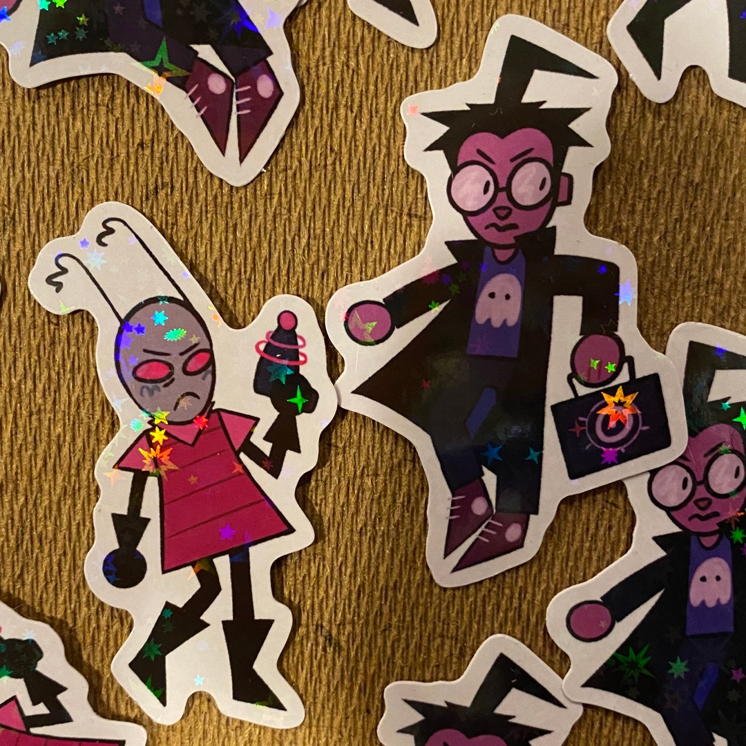 Invader Zim Sticker Set Etsy