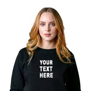 personalised text unisex hoodie sweatshirt tshirt