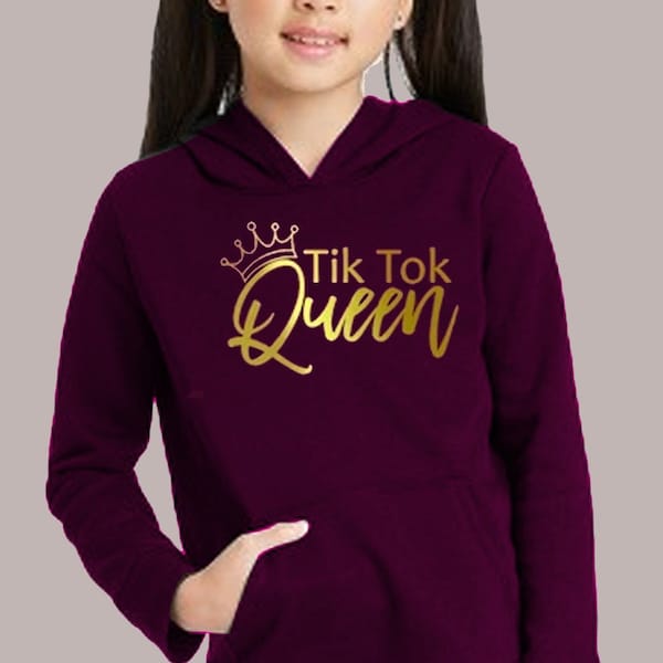 TikTok Queen kids Unisex Sweatshirt Hoodie