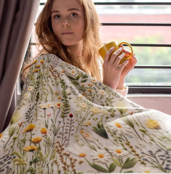 Floral sherpa blanket new arrivals