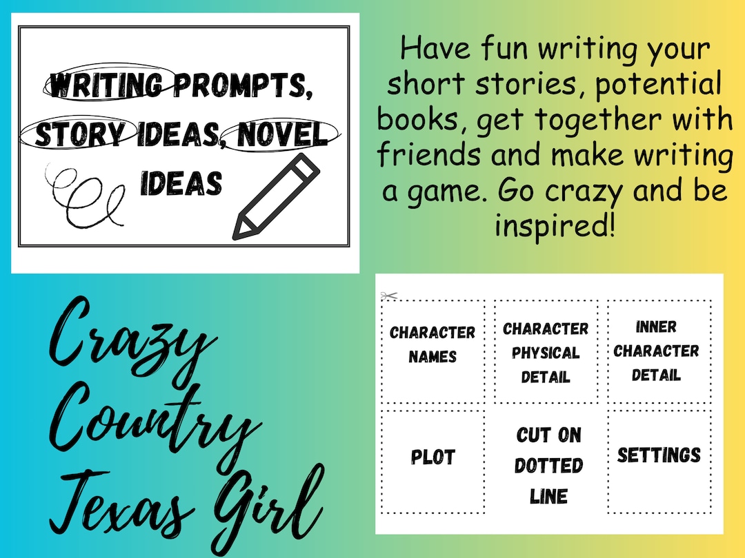 Printable Writing Prompts - Etsy