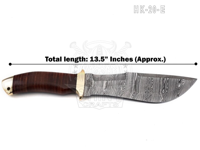 13 Large Handmade Razorback Knife, Fixed Blade Knife, Full Tang Bowie Knife, Hunting