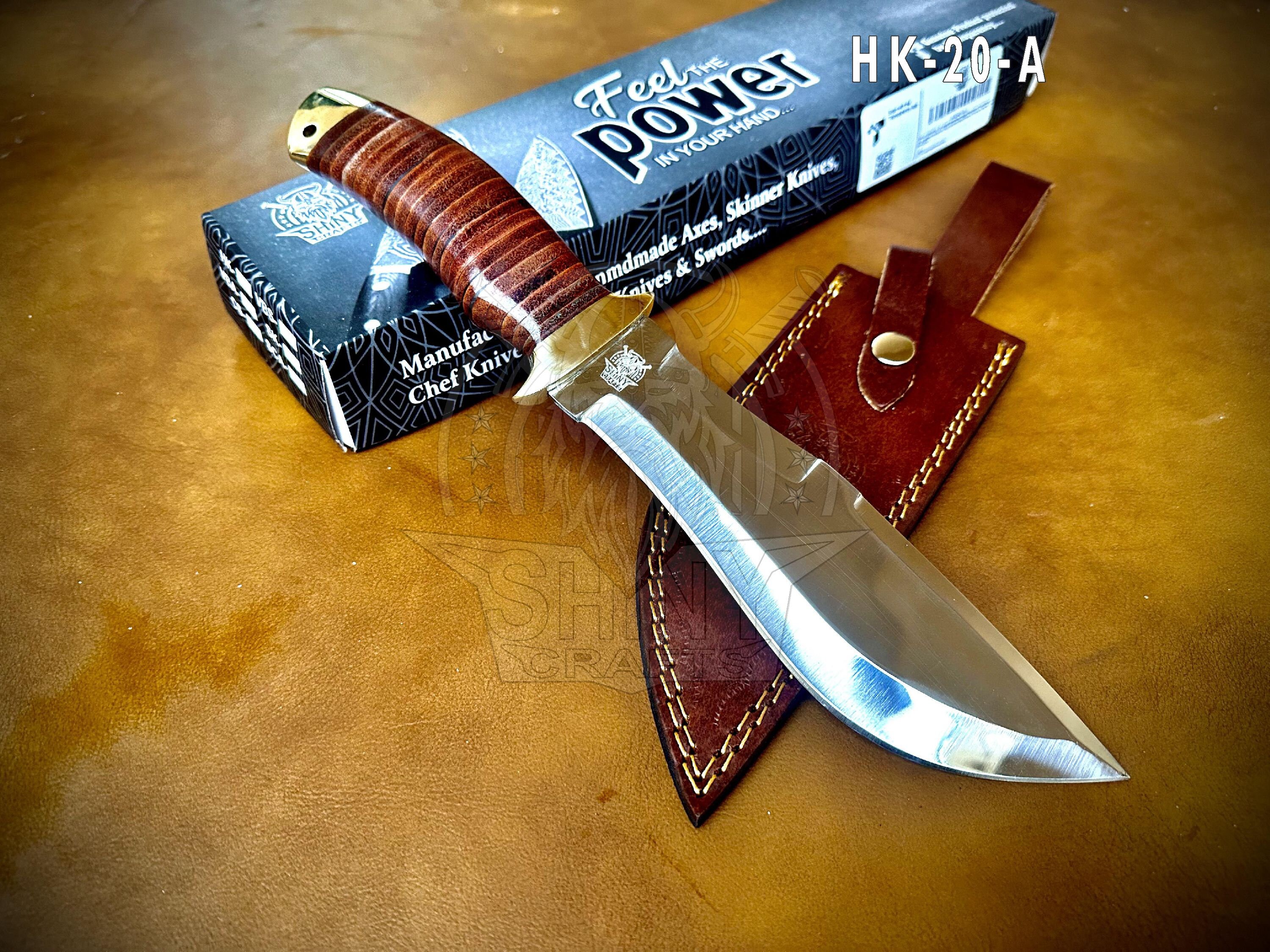 13 Large Handmade Razorback Knife, Fixed Blade Knife, Full Tang Bowie Knife, Hunting