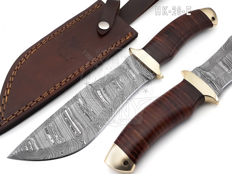 13 Large Handmade Razorback Knife, Fixed Blade Knife, Full Tang Bowie Knife, Hunting