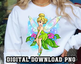 Pliki Magic fairy 1PNG dla Sublimation Fairy Princess Design Rysowane ręcznie na koszulkę Kubek Postać z kreskówki clipart Sztuka cyfrowa Natychmiastowe pobranie