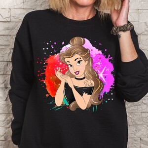 File PNG Princess Beauty 1 Sublimazione Bellezza e Bestia Design Disegnato a mano per Shirt Cup Personaggio dei cartoni animati clipart Download istantaneo digitale