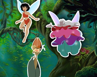 Crysta, Batty, Magi Lune | FernGully Stickers