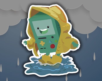 Rainy Day BMO | Adventure Time Sticker