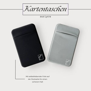 Kaartvak voor bankbiljetten en kaarten | Lycra | zelfklevend | kaarthouder | mobiele telefoon accessoire | kaarthouder