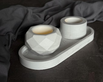 Tealight holder made of Raysin | Minimalist home decor | Boho decor | Candlelight | Handmade candle holders