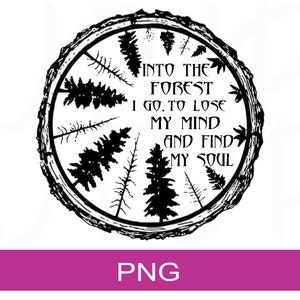 Dans la forêt je vais | Conception numérique | Fichier PNG