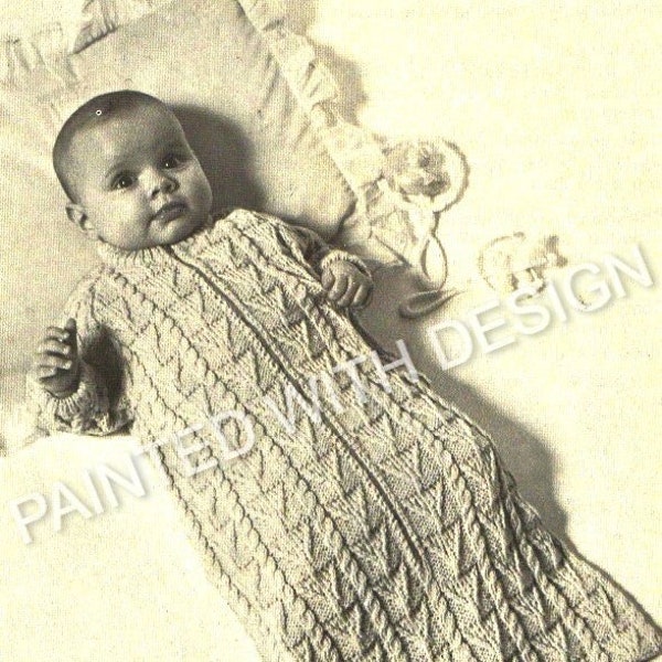 Baby Bunting Bag Knitting Pattern, Baby Sleeping Bag, Baby Blanket, Baby Cocoon, PDF Instant Download, Almost Free