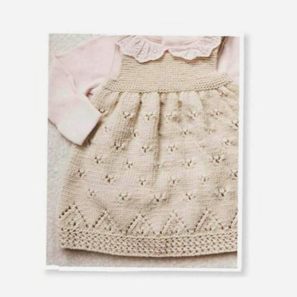 Baby Eyelet Pinafore Dress, Toddler Pinafore Dress, Sizes 0 to 24 Months, PDF Instant Download, Almost Free