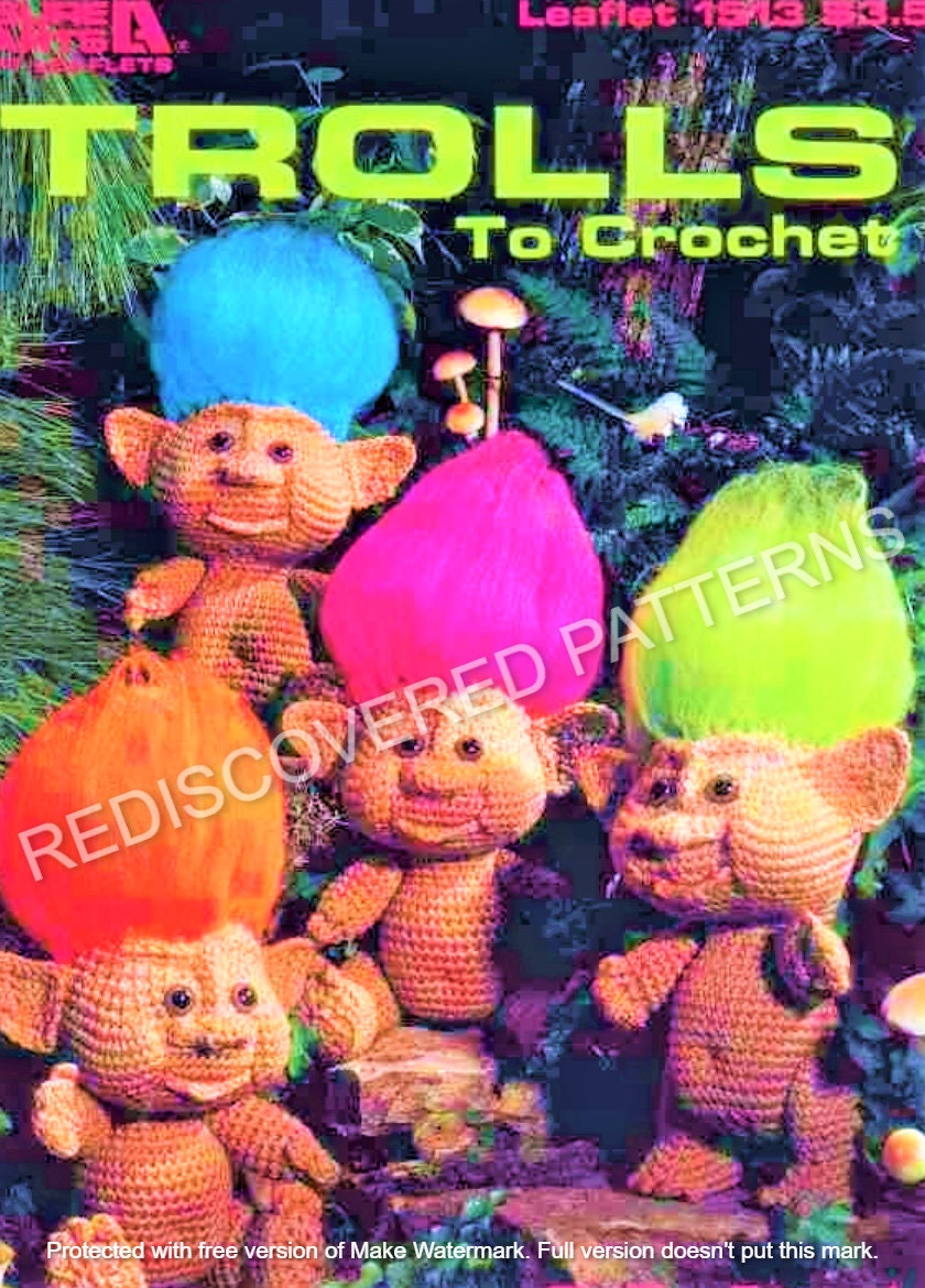 Crochet Troll Doll Pattern Etsy