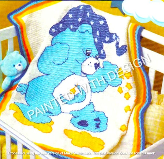 Care Bears Crochet and Cross Stitch 6 Blankets Afghans Patterns Care Bears Childs Baby Blankets PDF Instant Download Almost Free Etsy Canada