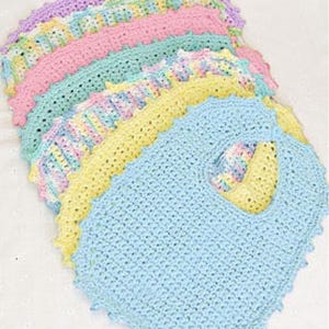 Baby Bibs And Booties, Bootees, Newborn to 6 Months, Crochet Pattern, Shower Gift, Baby Gift, PDF Instant Download