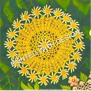 Vintage Daisy Doily Pattern, Table Doily, Doily, Crochet Pattern, PDF Instant Download, Almost Free