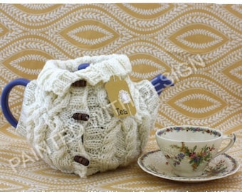 Sweater Tea Cosy Knitting Pattern, Aran Sweater, Tea Cosy, PDF Instant Download, Almost Free