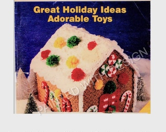 Gingerbread House, Christmas House, Holiday House, Xmas, Crochet Pattern, PDF Instant Download, Almost Free