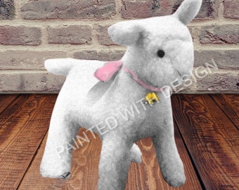 Vintage Lamb, Sheep Sewing Pattern, Kids Toy, Easter, Gift, PDF Instant Download Almost Free