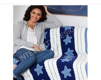 America Afghan, Blanket, Throw, Bedspread, 4 Versions, American, 4th Of July, Crochet Pattern PDF Instant Download Almost Free