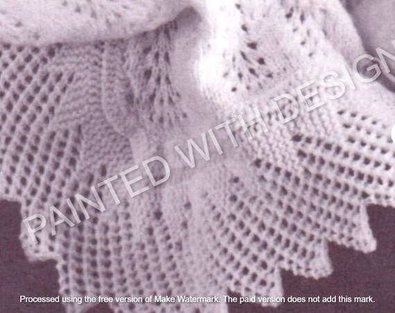 Free feather and fan baby jacket pattern online