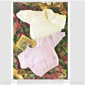 Baby Sweaters, Two Styles, Crew Neck And V Neck Knitting Pattern, PDF Instant Download, Almost Free