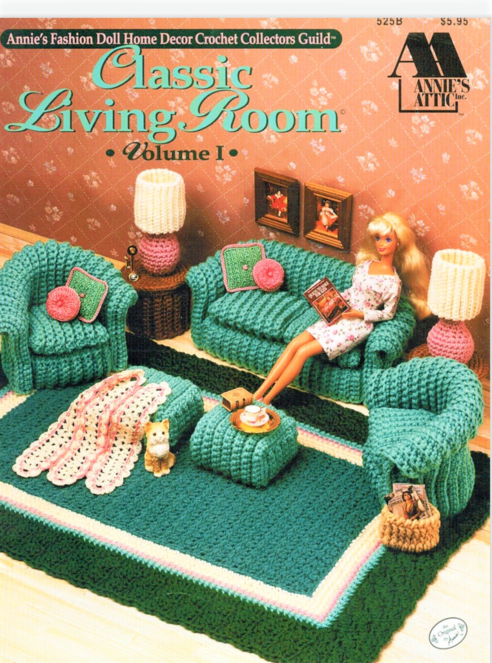 Barbie Doll Rooms Crochet Pattern Barbie Furniture Living Etsy