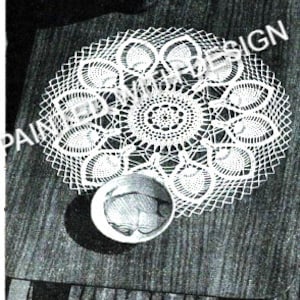 Vintage Pineapple Doily Pattern, Table Doily, Doily, Crochet Pattern, PDF Instant Download, Almost Free