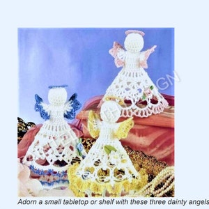 Christmas Angels Crochet Pattern, Topper, Decorations, Holiday, Christmas, Xmas Tree, Ornaments, PDF Instant Download, Almost Free