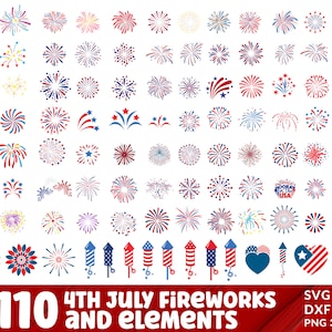 4th Of July Svg Bundle Fireworks Svg & Png, 4th of July Fireworks, USA fireworks, Firecracker SVG, fireworks clipart PNG files.