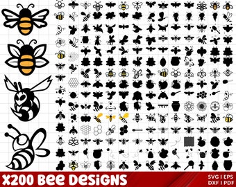 Bee SVG Bundle, Bumble Bee Svg, Honey Bee Svg, Bee PNG, bee kind svg, Queen Bee Svg, Layered, Bee cricut files, Bee cut files, Honey Bee