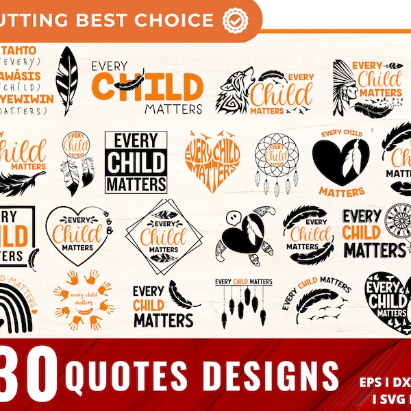 Every Child Matters SVG Bundle, Kinder Schul svg, Ehrenkinder Zitat svg, Save Children Quote, Indigen Svg Bundle, Orange Day Svg