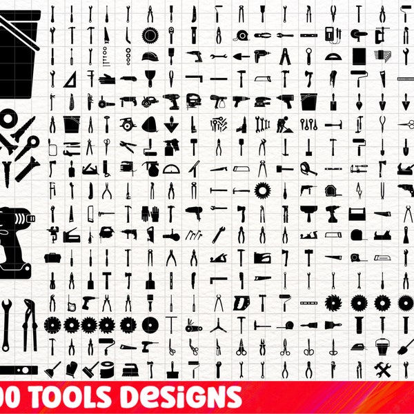 Tools SVG Bundle, Tools PNG Bundle, Tools Clipart, Tools SVG Cut Files for Cricut, Mechanic Tools svg, Wrench Svg, Hand Tool Svg for cricut