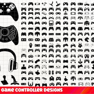 Game Controller SVG Bundle, Game Controller PNG Bundle, Game Controller Clipart, Game Controller SVG Cut Files for Cricut, Joystick Svg