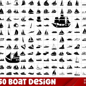 Boat SVG Bundle, Sail Boat Svg, Ship Svg, Speedboat Svg, Cruise Ship Svg, Boat PNG Bundle, Boat Clipart, Boat SVG Cut Files for Cricut