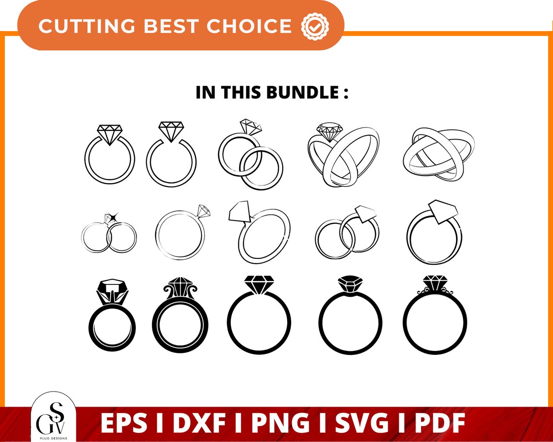 Diamond Ring Svg Wedding Ring Svg Engagement Ring Svg - Etsy