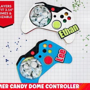 Gamer candy dome svg. Chocolate holder svg. Gamer candy holder. gamer candy dome. candy dome. Boys Party favour. Controller candy dome