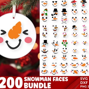 Snowman Faces Svg Snowman Svg Snowman Clipart Christmas Svg Snowman Cut File Snowman Cricut Christmas Cut File Cricut Printable Snowman PNG
