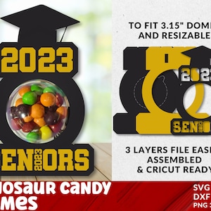 Graduation Candy Dome Svg, Class of 2023 SVG, Candy Holder Svg, Candy dome svg, Party Favor, Stocking Stuffer, Paper Ornament.