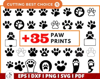 Paw Print Svg, Dog Paw Print Svg, Dog paw svg, Paw Svg, Dog Mom Svg, Dog Lover Svg, Paw Print Clipart Silhouette, Animal Paw Svg, Dog paw png