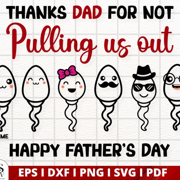 Funny Thanks for Not Pulling Out Svg Etsy