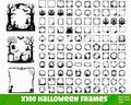 Halloween Frame SVG Bundle , Halloween Frame PNG Bundle, Halloween Frame Clip Art,Spooky Frames Svg, Halloween Scary Png, Halloween Vector product logo