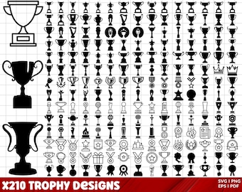 Trophy SVG Bundle, Trophy PNG Bundle, Trophy Clipart, Trophy SVG Cut Files for Cricut, Medals svg, Podium svg, Badge svg, Trophy Cup Svg.