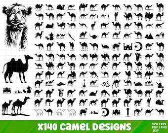 Camel SVG Bundle , Camel PNG Bundle, Camel Clipart, Camel Cut Files Cricut, Desert Animal svg, Sahara svg, Camel Tattoo, Desert Camel svg