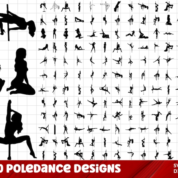 Pole Dance SVG Bundle, Pole Dance PNG Bundle, Pole Dance Clipart, Pole Dance SVG Cut Files for Cricut,Pole Dancer svg, Exotic Dancer Svg Png