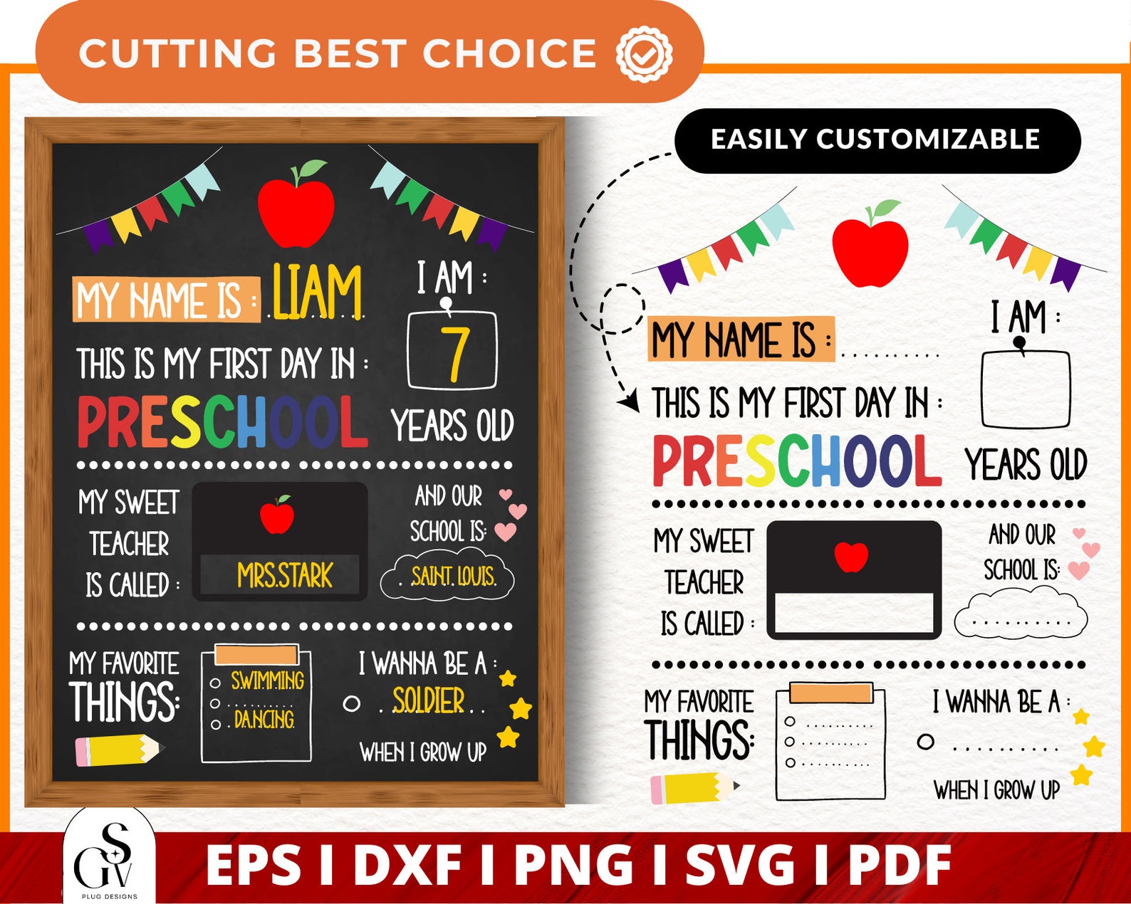 First Day of School Sign SVG, Back to School File, First Day Board Svg ...