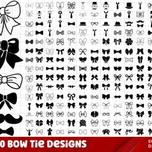 Ribbon Bow SVG Bundle, Ribbon SVG, Bow svg, Hair bow svg, Bow Tie SVG, Png, Svg Files for Cricut, Silhouette, Present Bow svg, bow vector